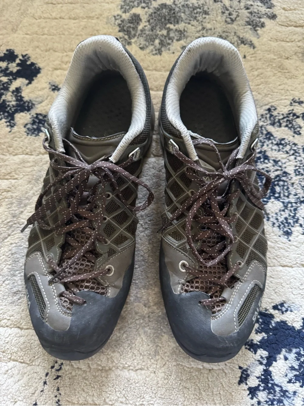 Men's Athletic Lace-Up Trail Shoes in Brown - Picture 1 of 4